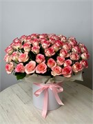 51 роза в шляпной коробке 1 10089